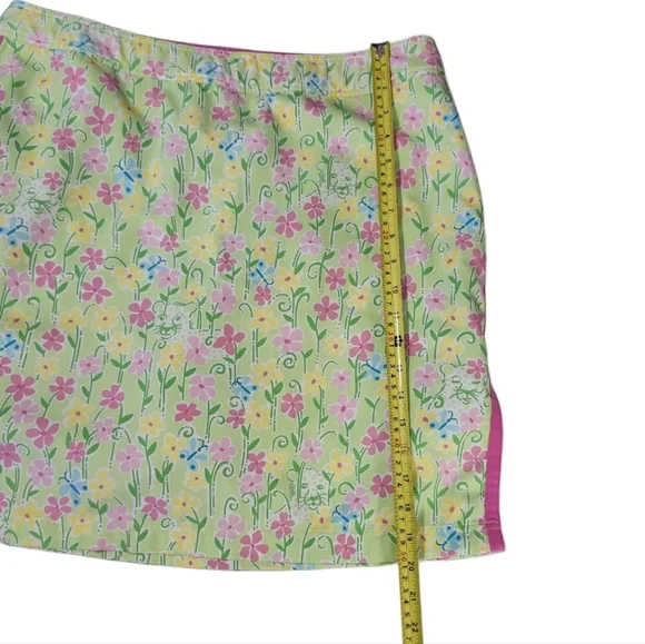 NWOT Lilly Pulitzer Women's 14 Skort Green & Pink - Picture 6 of 15